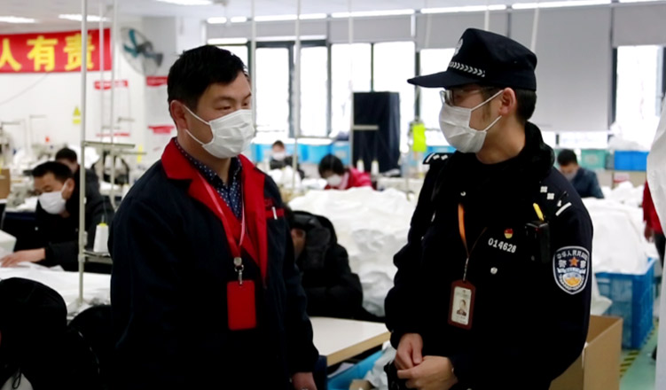 滬警方主動對接我司，保障誠格一次性防護(hù)服安全生產(chǎn)